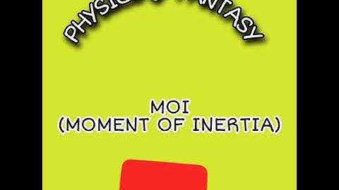 moment of inertia formulas