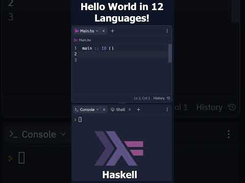 Hello World in 12 Programming Languages!  #coding #programming