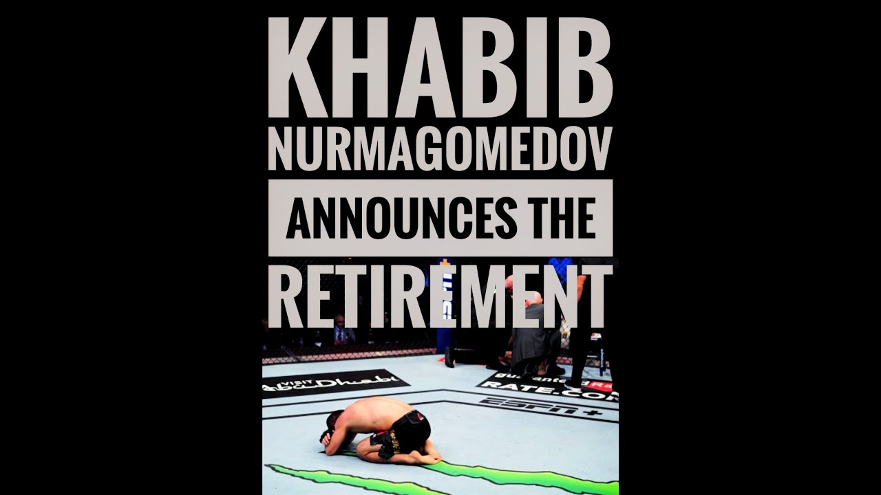 30+ Khabib Nurmagomedov Retirement Poster PNG
