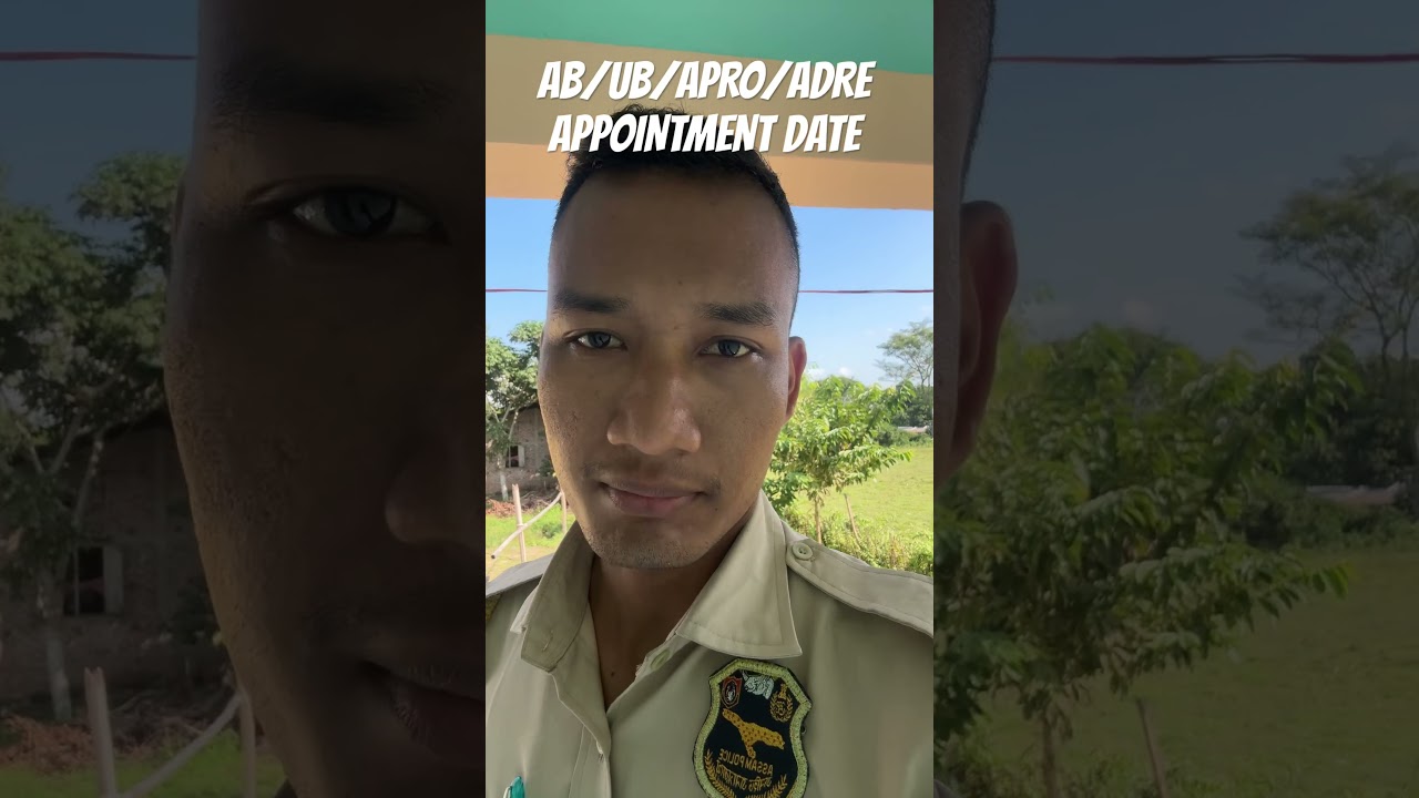 AB/UB/APRO/ADRE APPOINTMENT DATE 😲 