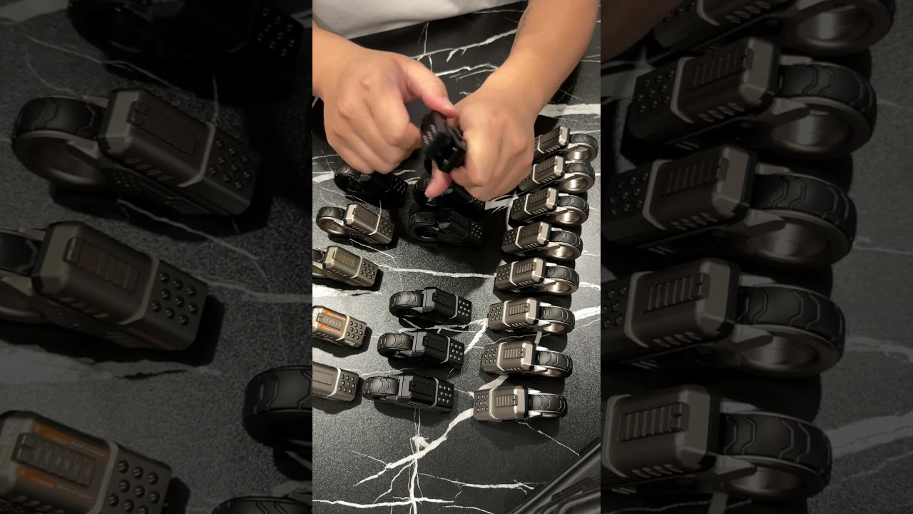 Black Alloy Zoom Ratchet Wheel Fidget Ring EDC Fidget Spinner