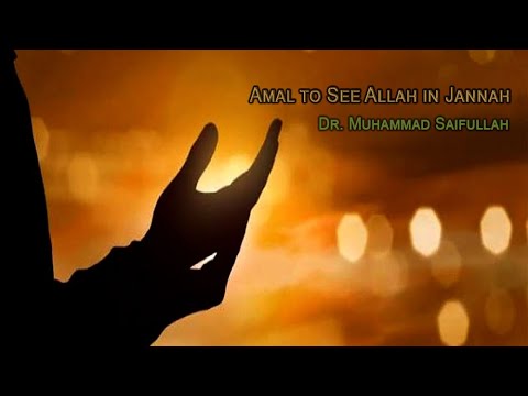 Amal to see Allah in Jannah. Dr. Muhammad Saifullah