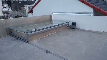 Motor trượt giếng trời tự động Benica italia