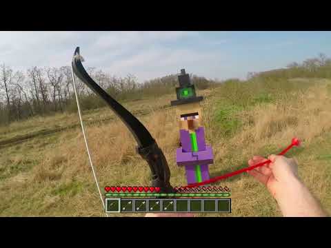 MINECRAFT REAL LIFE Witch vs Bow - IRL Animation