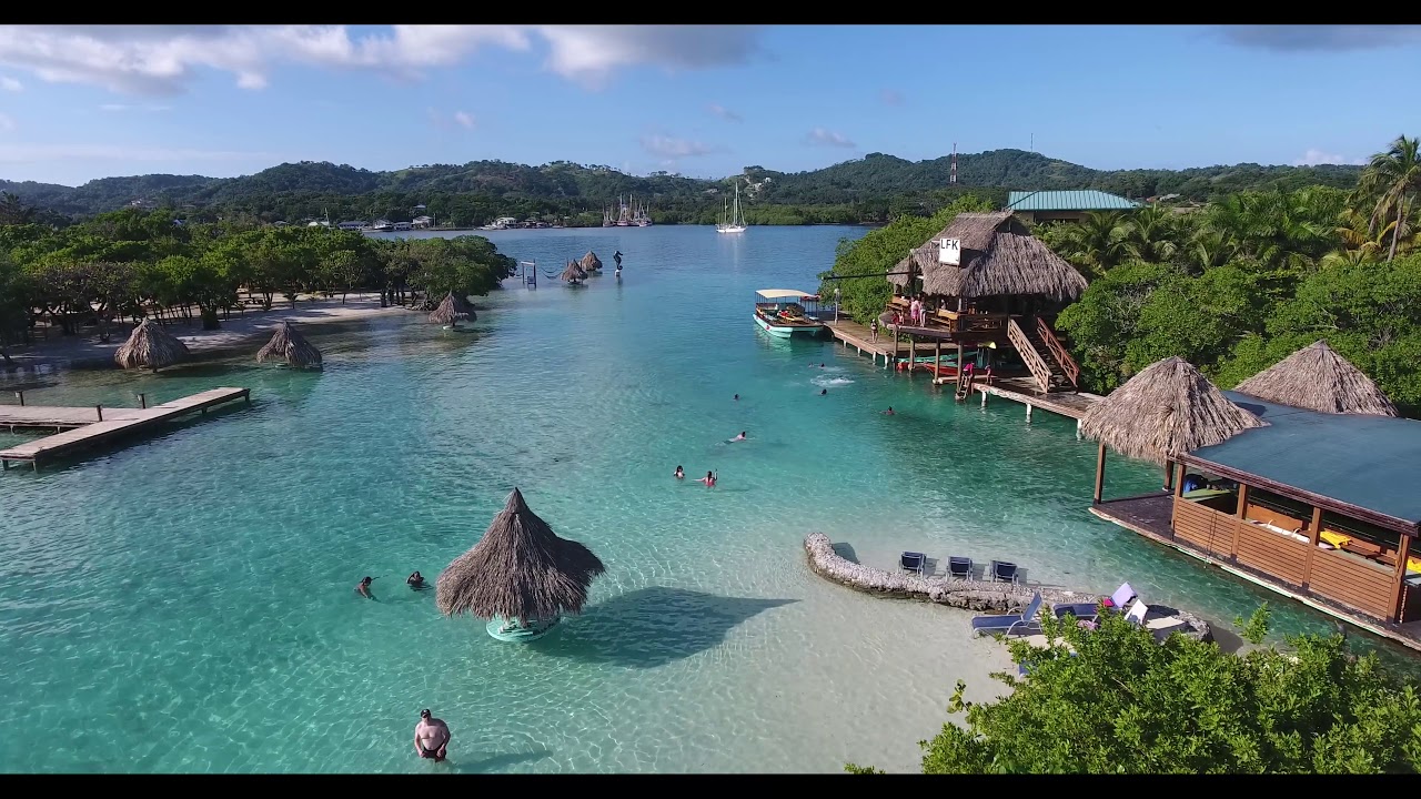 Phantom 4 fly over LFK Roatan Honduras YouTube