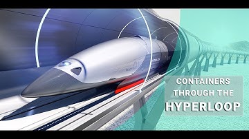 Transporting containers through the HYPERLOOP