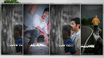 How To Make Name Type Of Water Liquid Inside Effect Status Video Editing । Avee Player Video Editing