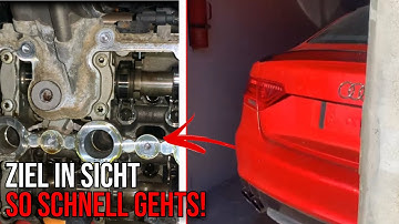 SO SCHNELL GEHTS! Ganz nah dran! Die erste ZYLINDERKOPFHAUBE ist runter! 😍😱Audi S5 4,2l V8 Projekt
