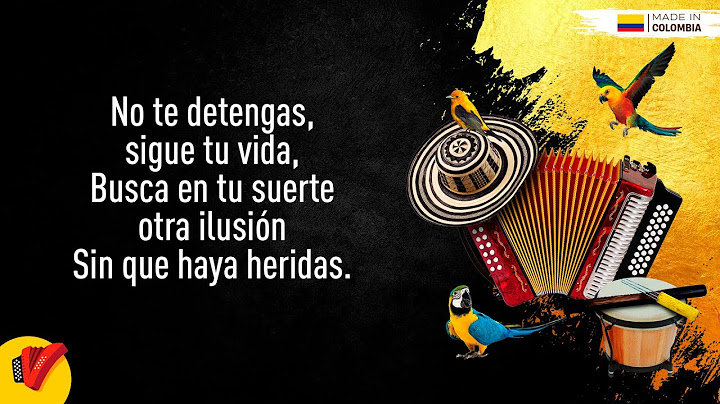No Te Detengas, Miguel Morales, Video Letra - Sentir Vallenato