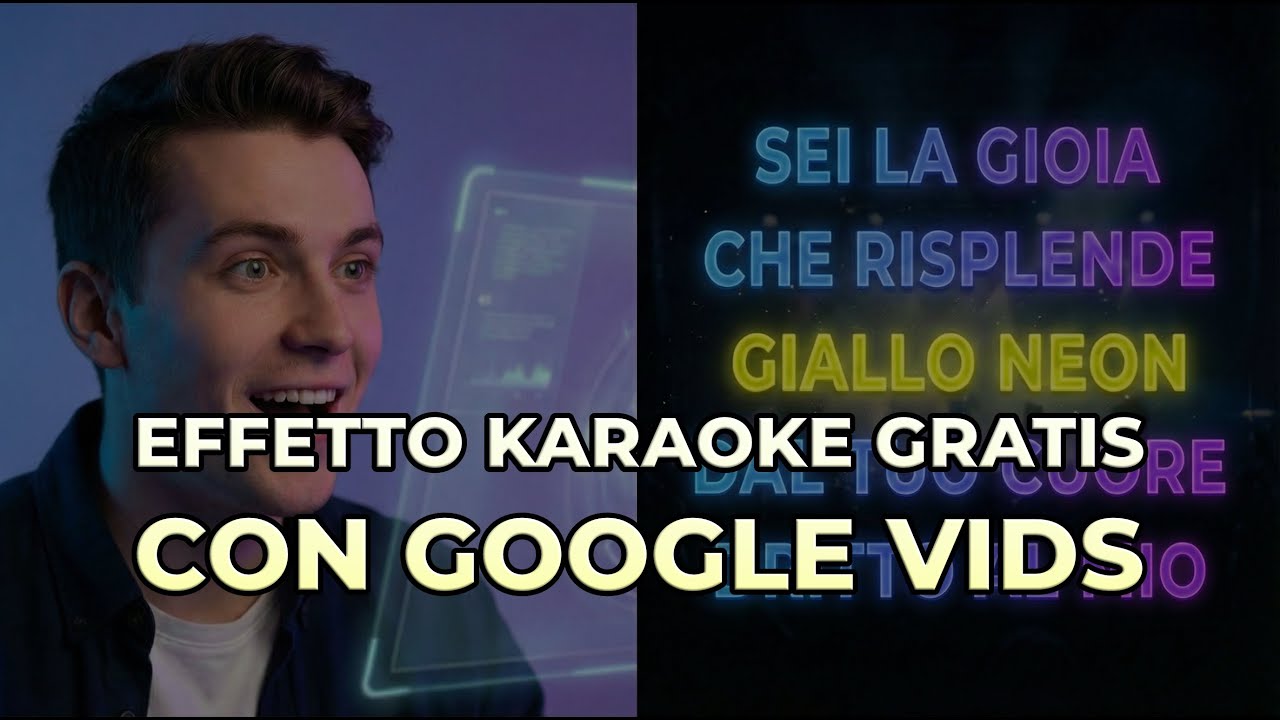 Mettere Gratis Sottotitoli stilizzati ai video con Google Vids: Tutorial Karaoke per video clip