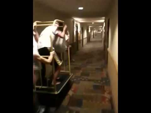 Jackass hotel hallway