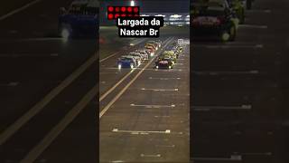 Largada da Nascar Brasil a noite #automobilismo #racecar #nascarbrasil #velocidade  #race #drifting
