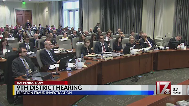 NC BOE holds hearing on election fraud allegations in 9th District race