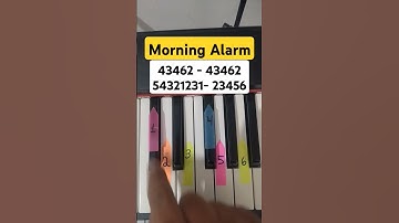 Thumbnail of ⏰🚨 MORNING ALARM – Easy Piano Tutorial