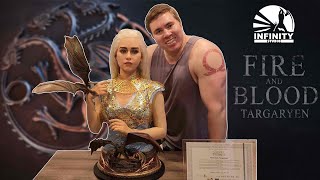 Infinity Studios: Game of Thrones Daenerys Targaryen Khaleesi life-size Bust unboxing/review