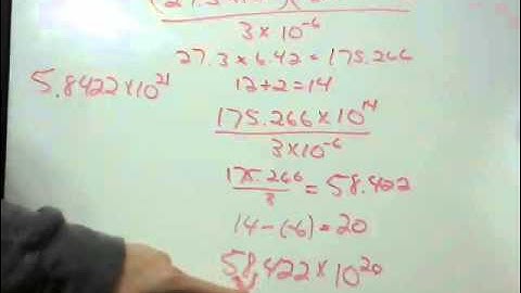 Scientific Notation Part 2 - Perform mathematical functions