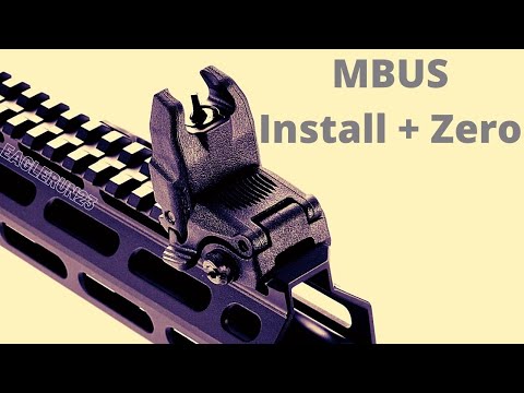 Install and Zero Magpul MBUS sights