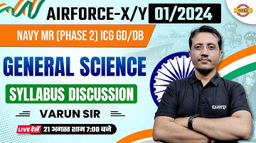 AIRFORCE X/Y | NAVY MR(PHASE 2) ICG GD/DB || GENERAL AWARENESS || SYLLABUS DISCUSSION | BY VARUN SIR