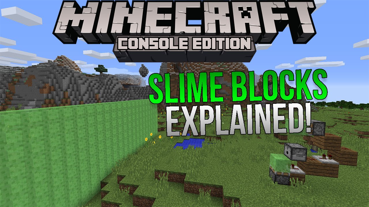 Minecraft Xbox & Playstation Slime Blocks Fully Explained! Title