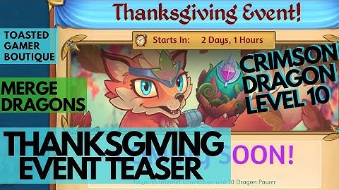 Merge Dragons Thanksgiving Event 2020 TEASER ☆☆☆