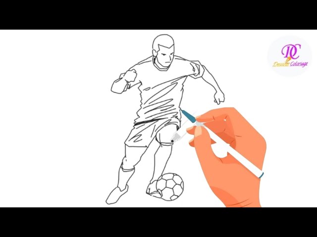 Dessin Joueur De Foot Facile Page De Garde Art Plastique Dessins Faciles De Joueurs De Football