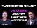 Using ChatGPT to create a "Transformational" Proposal & Pricing your services