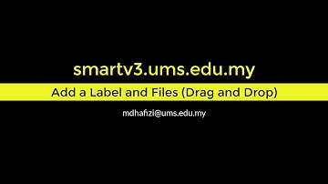 SmartUMS - Add a Label and Files (Drag and Drop)