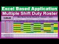 Gambar cover #258-How to Create Automated Multiple Shift Duty Roster in Excel 2022
