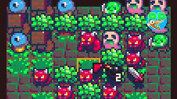 Crowded Dungeon Crawler | Pico-8 Indie Spotlight | 8 Bit Strategy Puzzle | Let