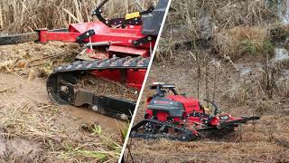 RC Tracked Slope Mowers In Action - Fully Remote Controlled, Robotic Slope Mower RC Tracked Slope Mowers In Action - Fully Remote Controlled, Robotic Slope Mower