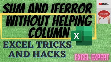 SUM AND ERROR....HOW??? WITHOUT HELPING COLUMN 😎 SINGLE FORMULA 🔥 #easyexcel #excelexpert