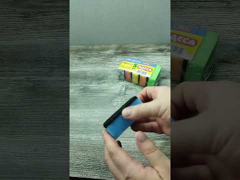 Губка кухонна для миття посуду Максі Одеса 5 шт/уп (Vivat) 83×55×30 мм, видео 1