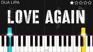 Dua Lipa - Love Again | EASY Piano Tutorial