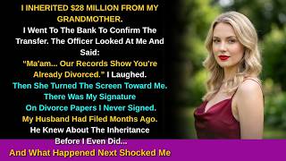 I Inherited $28 Million—Then the Bank Told Me I Was Already Divorced, and My Husband Had Signed It