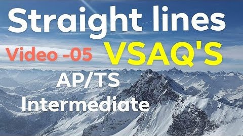 #straight lines VSAQ