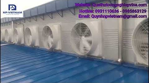 Quạt hút công nghiệp,quạt hút gió,quạt gắn tường Composite NAKO