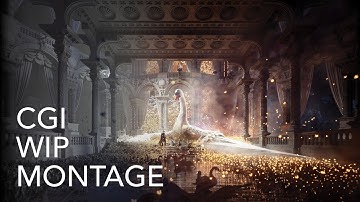 CGI Montage: Recreating "A Colonnaded Stage" in 3D with Rhino, Cinema4D & Redshift Timelapse