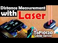TOF10120 Laser Range Sensor with Arduino to Measure Distance + Oled Display. laser for measurements