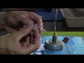 Drilling a gemstone on a steep angled face