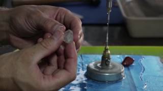 Drilling A Gemstone On A Steep Angled Face