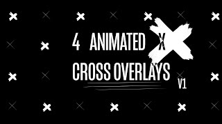 4 Free Animated Scribbled X (cross) Overlays v1 [Hash, Scribble, Thick, Thin]