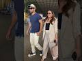 SOON TO BE MOM-DAD!!! #varundhawan #natashadalal spotted at the airport #shorts