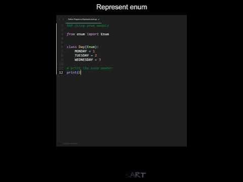 Represent enum in Python | Python Examples | Python Coding Tutorial ...