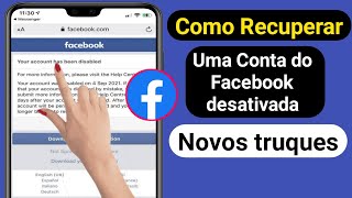 Como recuperar conta do Facebook desativada 2023 || Recuperação de conta desativada do Facebook screenshot 2