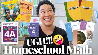 ALL of THE HOMESCHOOL MATH CURRICULUMS WE TRIED// MY HOMESCHOOL MATH JOURNEY ABEKA,TGATB,SAXON, MUS