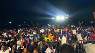 Happening now; Ray G Concert live at Cricket Oval Lugogo with Beautiful Western Ladies