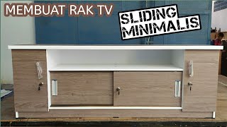 Cara mudah membuat MEJA/RAK TV MINIMALIS