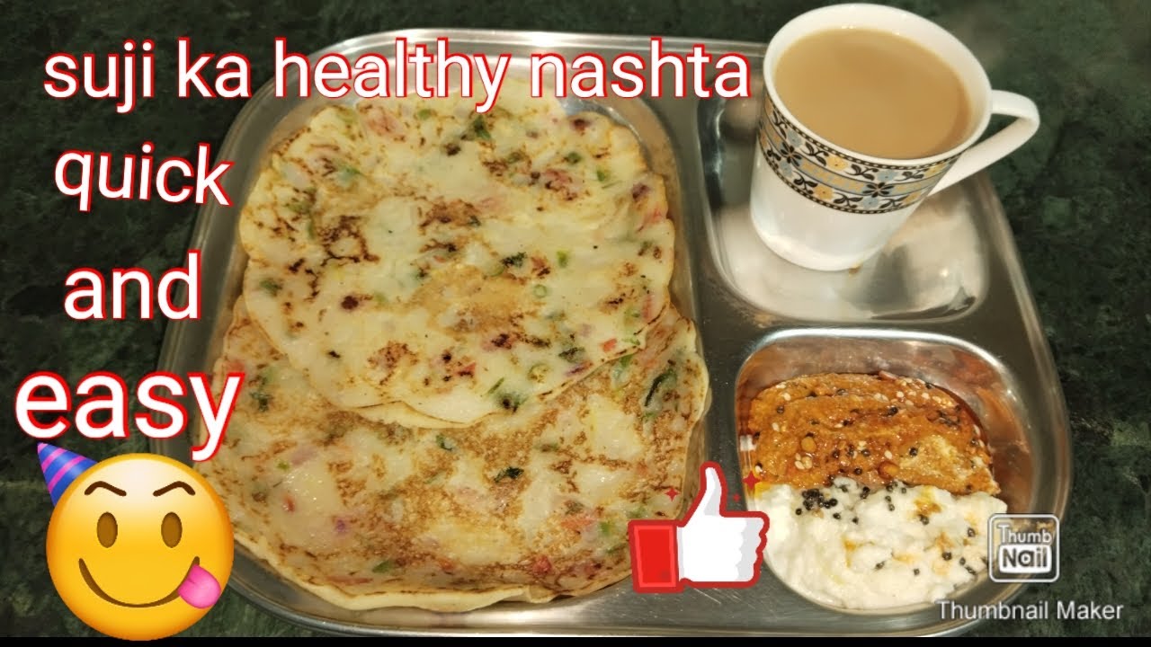 suji ka healthy nashta|suji ka Paratha| quick and easy nashta recipe ...