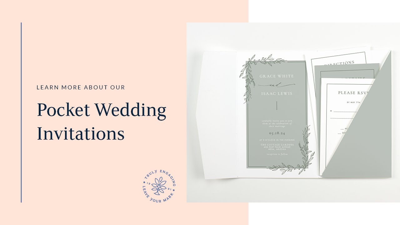 Pocket Wedding Invitations - Truly Engaging - YouTube