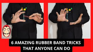 6 VISUAL Rubber Band Tricks Anyone Can Do | Tutorial